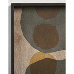 PLateau en verre Layered dots cannelle - L - rectangle 