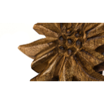 Patère Edelweiss bois brulé - 1 crochet
