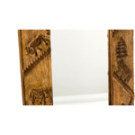 Miroir en bois Brulé - Poya