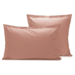 Taie percale unie Rose Pêche - Sylvie Thiriez