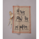 Torchon jacquard Highlands naturel - Sylvie Thiriez