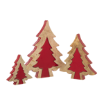 Puzzle Sapin de Noel en bois Manguier Rouge - M