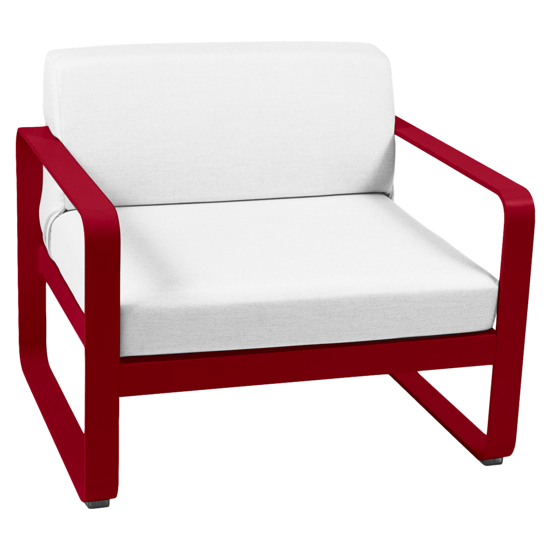 Fauteuil Bellevie coussin Blanc Grisé - Fermob 