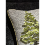 Coussin en laine gris - Sapin vert - 50x50