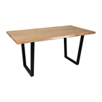 Table Brooklyn naturel acacia et métal 160 x 90 x 76 cm