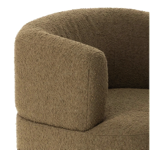 Fauteuil Reisa en tissu bouclette 