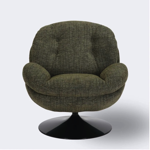 Fauteuil Memento - Chiné vert mousse / Pied Noir