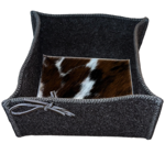 Vide poche feutrine & peau Mountain 22x22x12