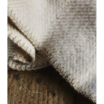 Plaid en laine 110x175 Ivar Beige - Sylvie Thiriez