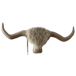 Trophée suédine Yack XXL Earth 120x55 cm - Maison Yack