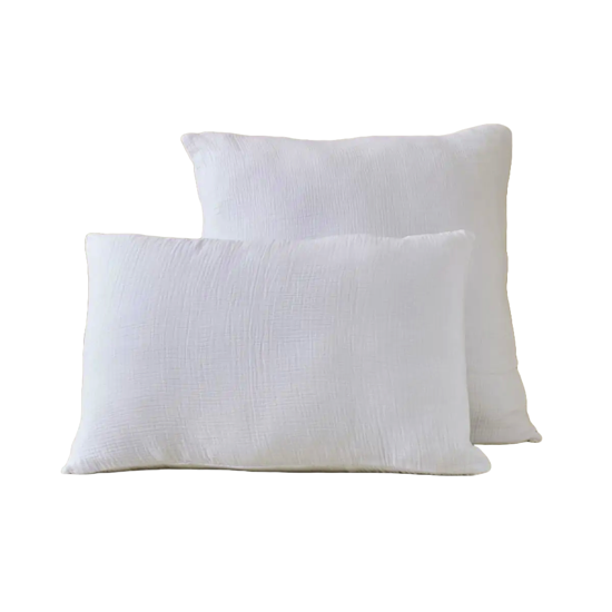 Taie d'oreiller Gaze de coton Blanc Nuage - Sylvie Thiriez