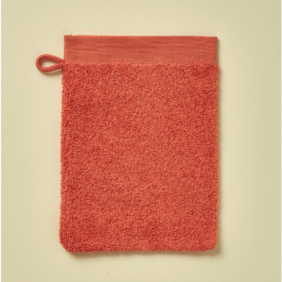 Gant de toilette Après-ski rose thé - Sylvie Thiriez