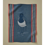 Torchon jacquard - Marée basse bleu - 50x70 - Sylvie Thiriez