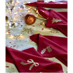 Lot de 4 serviettes Reveillon - Sylvie Thiriez