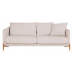 Canap Jenny 3 places fixe pieds chne tissu viola cat2 teinte 1  natural - SITS