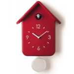 Horloge coucou - Pendule rouge