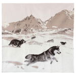 Plaid Huskies 145x145cm - Jules PANSU