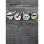 Set de 4 boutons de porte oiseaux perchés - Chehoma