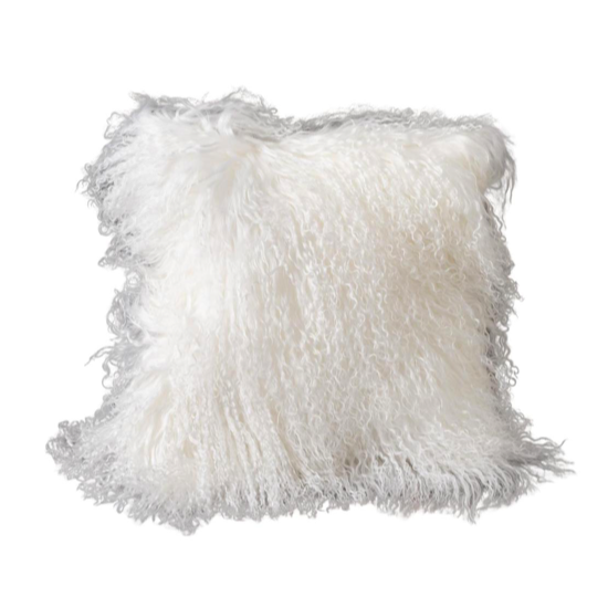 Coussin Tibet Blanc 35x35 cm - Maison Yak