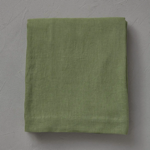 Drap plat Lin Stone Washed Vert Jade - Sylvie Thiriez