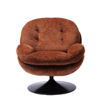 Fauteuil Memento - Orange brûlé / Pied Noir