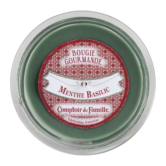 Bougie gourmande Menthe Basilic - Comptoir de Famille