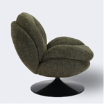 Fauteuil Memento - Chiné vert mousse / Pied Noir