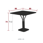 Guéridon Luxembourg 80x80 - Fermob