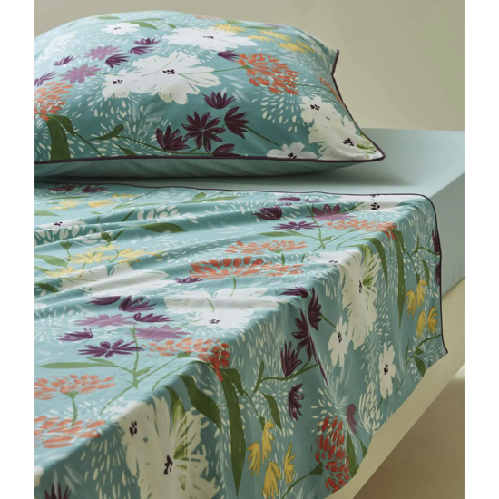 Drap plat imprimé Bouquet de Joies - Sylvie Thiriez