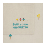 Tablier enfant brodé Dessert glacé multicolore