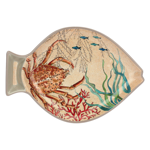 Set de 2 Plats poisson 33x23 en mélamine - Sea Life