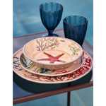 Set de 2 assiettes creuses Ø19,5 en mélamine - Sea Life