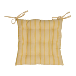 Galette de chaise Campagne Jaune 40x40 - Comptoir de Famille