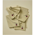 Lot de 4 serviettes RDV Au sommet - Sylvie Thiriez