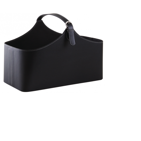 Sac cabas rangement simili cuir - Noir