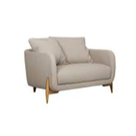Canapé Jenny 3 places fixe pieds chêne tissu viola cat2 teinte 1  natural - SITS