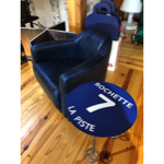 Table d'appoint métal piste bleue Rochette 7 - Chehoma
