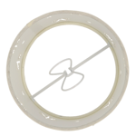 Abat-jour cylindrique à clipser flocon/coeur - Crème Ø14cm
