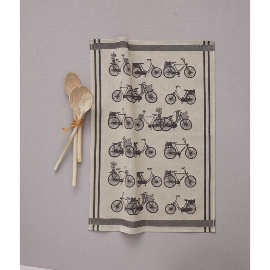 Torchon jacquard Amsterdam naturel - Sylvie Thiriez