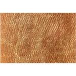 Coussin jute naturelle frangée - 35x35 - Cognac