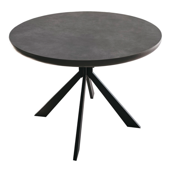 Table ronde extensible Pieds X - Colza
