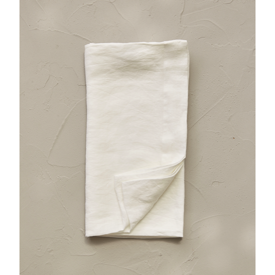 Taie de traversin Lin Stone Washed Blanc - 43x185 - Sylvie Thiriez