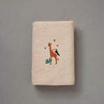 Drap de bain brod Valentine - 60x120 - Sylvie Thiriez