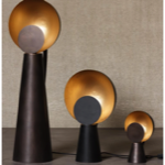 Mini lampe noire / Or Hide &amp; Seek - Chehoma