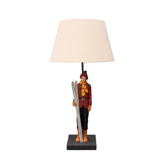 Lampe à poser vintage Skieur - Chehoma