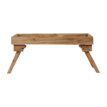 Plateau TV pliant en acacia Dalbert 55x30 - Côté Table