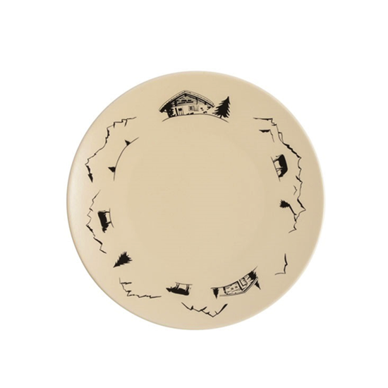 Assiette à dessert Montagne en porcelaine
