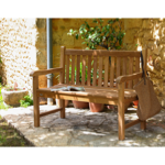 Banc droit 2 places en teck MINAO L120