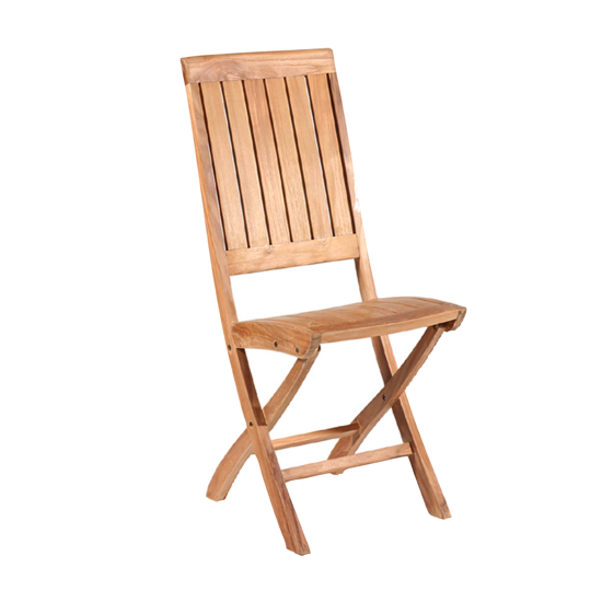 Chaise pliante en teck HERMIS