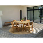 Table ronde en teck ANAMI D150